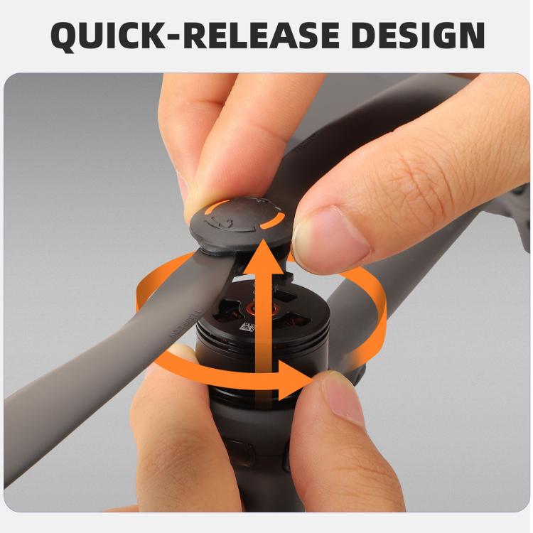 For DJI Mavic 4 Pro Sunnylife 1158F Quick-Release Propellers Blades, Type:One Pair(Silver Tip) - free shipping - PMC TechLife - Order now!