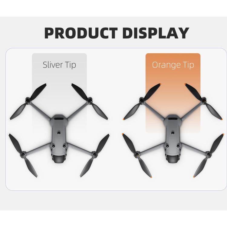 For DJI Mavic 4 Pro Sunnylife 1158F Quick-Release Propellers Blades, Type:Two Pairs(Orange Tip) - free shipping - PMC TechLife - Order now!