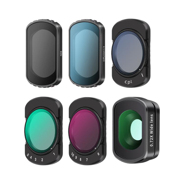 For DJI Osmo Pocket 3 Camera Lens Filter, Filter:Black Mist 1/4 - free shipping - PMC TechLife - Order now!