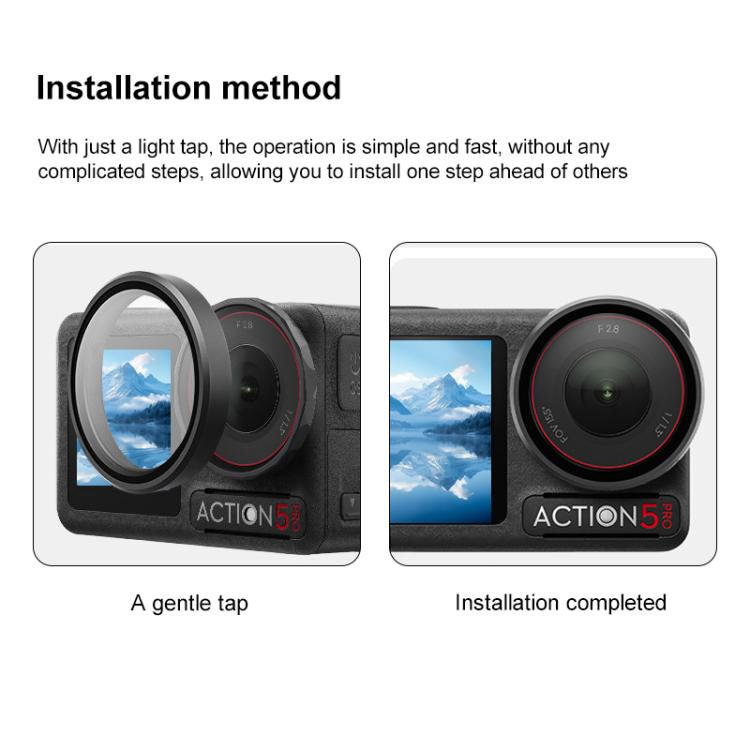 For DJI Action 5 Pro Camera Lens Filter, Filter:ND32 - free shipping - PMC TechLife - Order now!