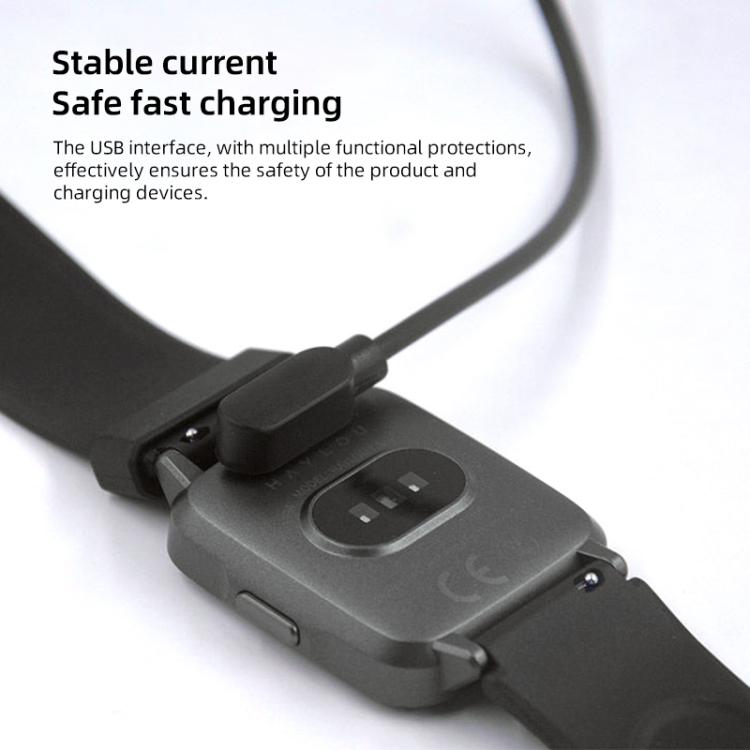 USB Interface 4 Pin Smart Watch Magnetic Charging Cable With Chip Protection, Length:60cm(Black) - free shipping - PMC TechLife - Order now!