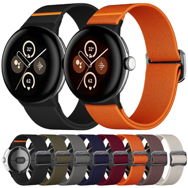 For Google Pixel Watch / Watch2 / Watch3 41mm xDfind Elastic Nylon Watch Band(Dark Blue) - free shipping - PMC TechLife - Order now!