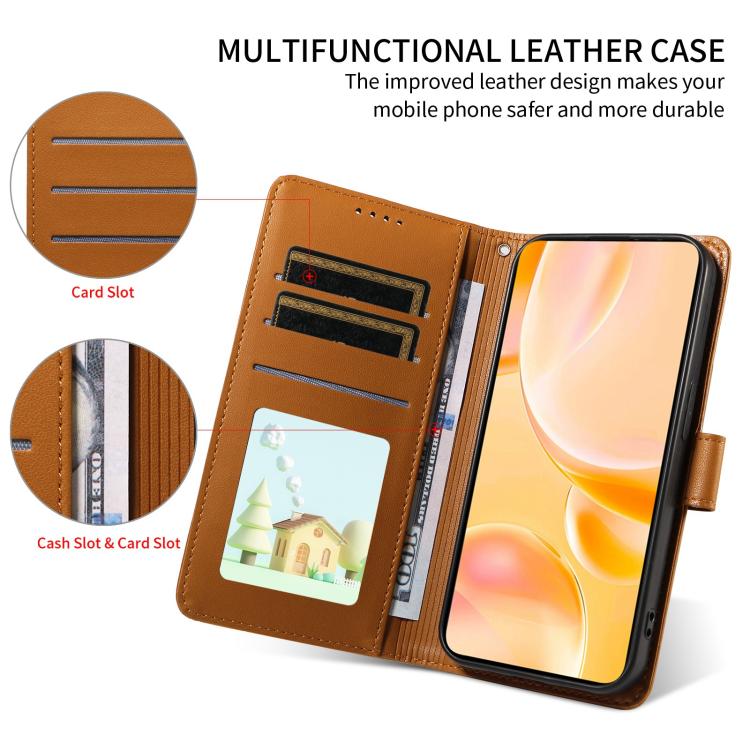 For Motorola Edge 50 Neo 5G Embossed Heart Dog RFID Blocking Wallet Leather Phone Case(Brown) - free shipping - PMC TechLife - Order now!