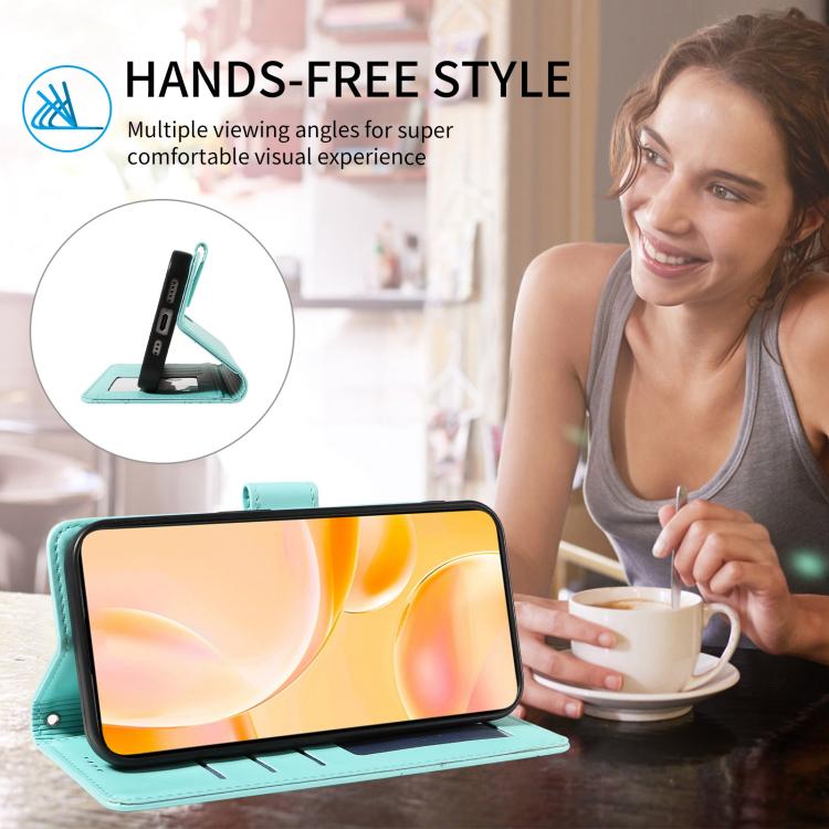 For Motorola Edge 50 Ultra 5G Embossed Heart Dog RFID Blocking Wallet Leather Phone Case(Green) - free shipping - PMC TechLife - Order now!