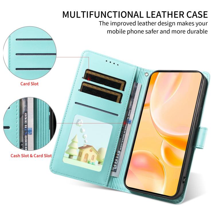 For Motorola Moto G05 / E15 Embossed Heart Dog RFID Blocking Wallet Leather Phone Case(Green) - free shipping - PMC TechLife - Order now!