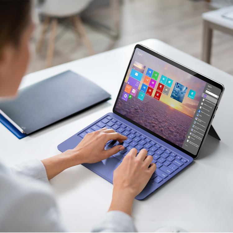 For MicroSoft Surface Pro 12 Backlight Tablet Bluetooth Keyboard with Touch Pad(Blue) - free shipping - PMC TechLife - Order now!