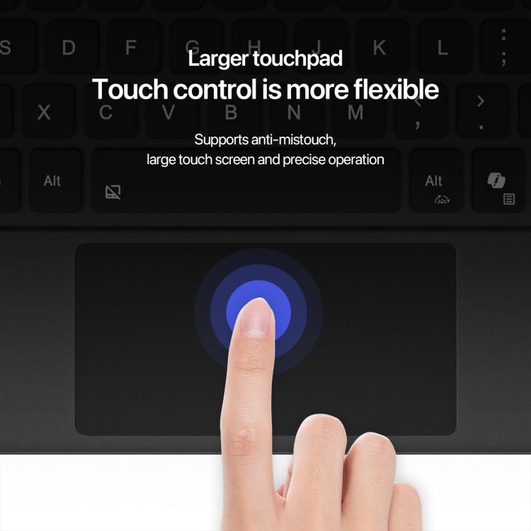 For MicroSoft Surface Pro 12 Backlight Tablet Bluetooth Keyboard with Touch Pad(Black) - free shipping - PMC TechLife - Order now!