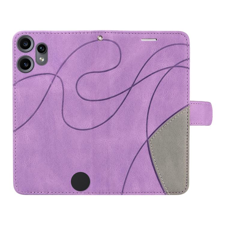 For Nothing CMF Phone 2 Pro Dual-color Splicing Flip Leather Phone Case(Purple) - free shipping - PMC TechLife - Order now!
