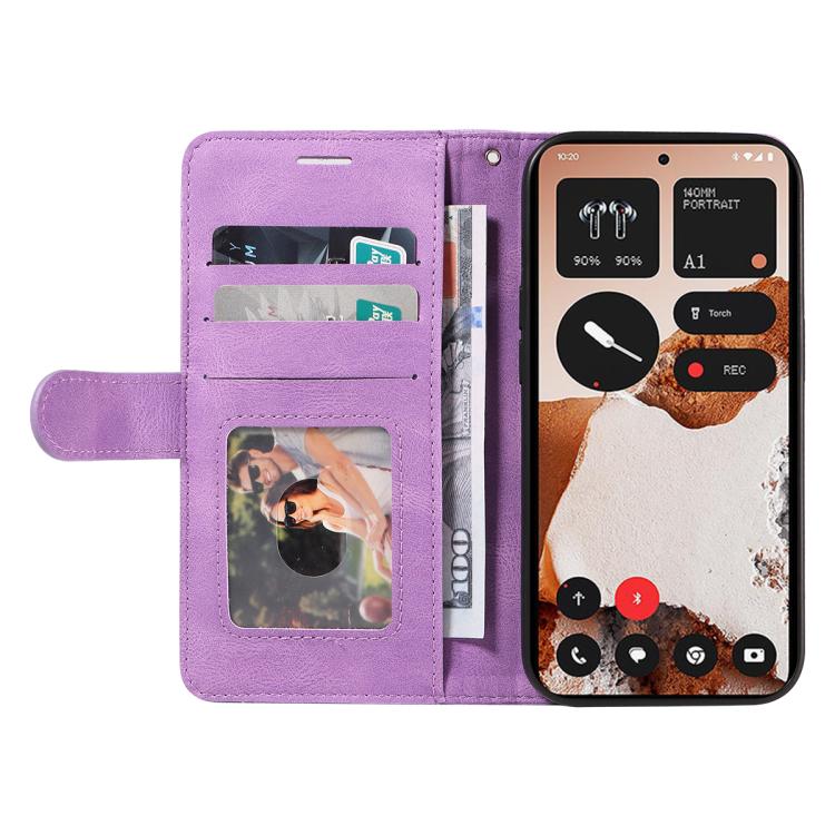 For Nothing CMF Phone 2 Pro Dual-color Splicing Flip Leather Phone Case(Purple) - free shipping - PMC TechLife - Order now!