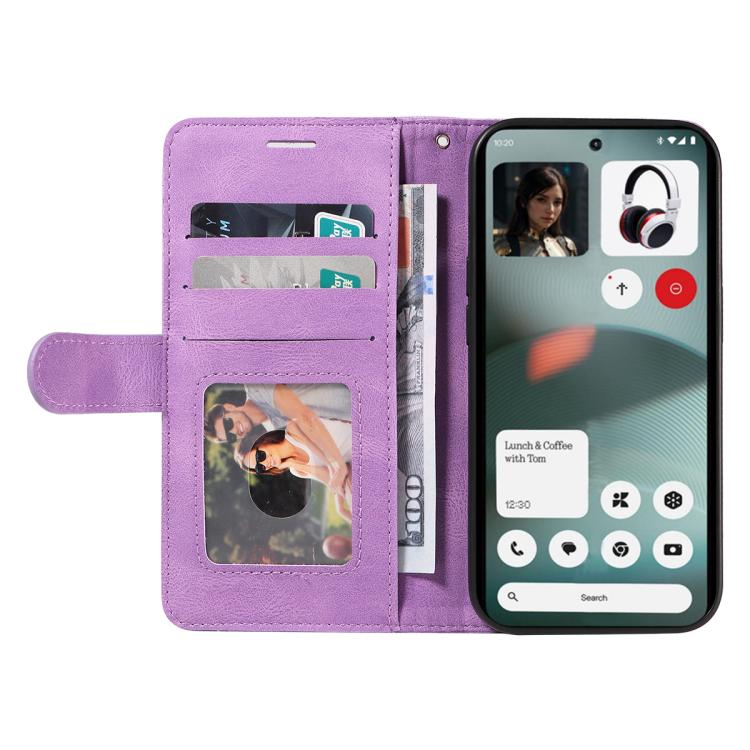 For Nothing Phone 3 Dual-color Splicing Flip Leather Phone Case(Purple) - free shipping - PMC TechLife - Order now!