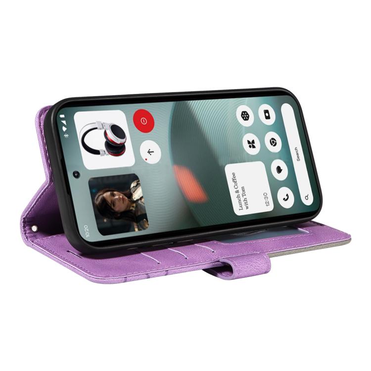 For Nothing Phone 3 Dual-color Splicing Flip Leather Phone Case(Purple) - free shipping - PMC TechLife - Order now!