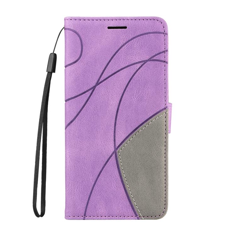 For Nothing Phone 3A Dual-color Splicing Flip Leather Phone Case(Purple) - free shipping - PMC TechLife - Order now!