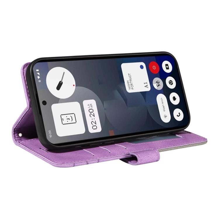 For Nothing Phone 3A Dual-color Splicing Flip Leather Phone Case(Purple) - free shipping - PMC TechLife - Order now!
