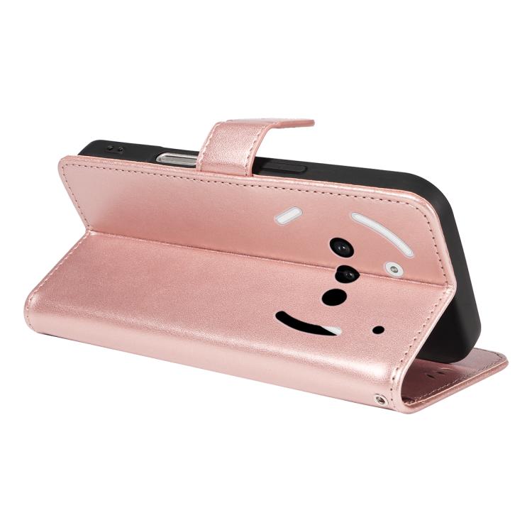 For Nothing Phone 3A Cat and Bee Embossed Flip Leather Phone Case(Rose Gold) - free shipping - PMC TechLife - Order now!