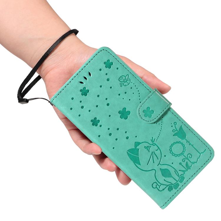 For Huawei Pura 80 Pro 5G Cat and Bee Embossed Flip Leather Phone Case(Green) - free shipping - PMC TechLife - Order now!
