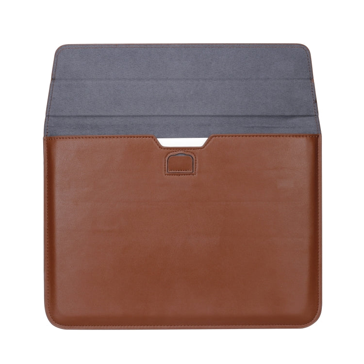 PU Leather Ultra-thin Envelope Bag Laptop Bag for MacBook Air / Pro 13 inch, with Stand Function(Space Gray) - Protective Bags by PMC Jewellery | Online Shopping South Africa | PMC Jewellery | Buy Now Pay Later Mobicred