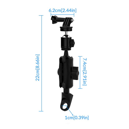 CS-1134B1 Motorcycle Bike Action Camera Recorder Mobile Phone Fixing Bracket Holder, Mirror Holder Version - Holder by PMC Jewellery | Online Shopping South Africa | PMC Jewellery | Buy Now Pay Later Mobicred