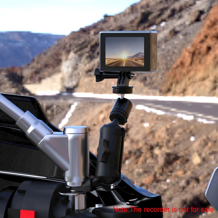 CS-1134B1 Motorcycle Bike Action Camera Recorder Mobile Phone Fixing Bracket Holder, Mirror Holder Version - Holder by PMC Jewellery | Online Shopping South Africa | PMC Jewellery | Buy Now Pay Later Mobicred