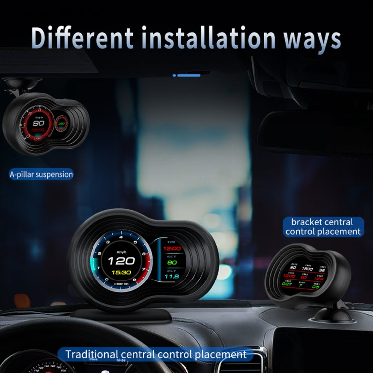 F9 OBD2 + GPS Mode Car HUD Head-up Display Speed / Water Temperature / Voltage Display - Head Up Display System by PMC TechLife | Online Shopping South Africa | PMC TechLife | Buy Now Pay Later Mobicred