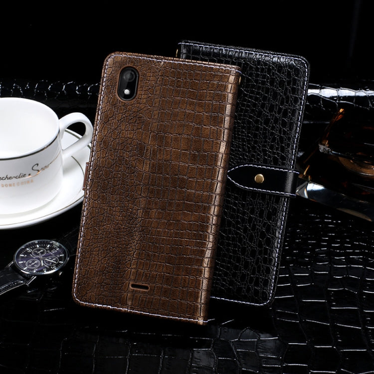 For Wiko Y61 idewei Crocodile Texture Horizontal Flip Leather Case with Holder & Card Slots & Wallet(Dark Blue) - More Brand by idewei | Online Shopping South Africa | PMC Jewellery | Buy Now Pay Later Mobicred