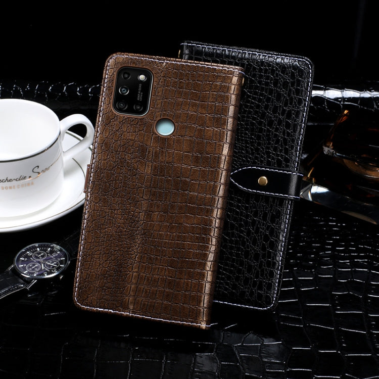 For Wiko View5 / View5 Plus idewei Crocodile Texture Horizontal Flip Leather Case with Holder & Card Slots & Wallet(Dark Blue) - More Brand by idewei | Online Shopping South Africa | PMC Jewellery | Buy Now Pay Later Mobicred