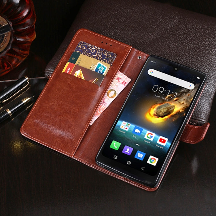 For Blackview BV6900 idewei Crazy Horse Texture Horizontal Flip Leather Case with Holder & Card Slots & Wallet(Red) - More Brand by idewei | Online Shopping South Africa | PMC TechLife | Buy Now Pay Later Mobicred