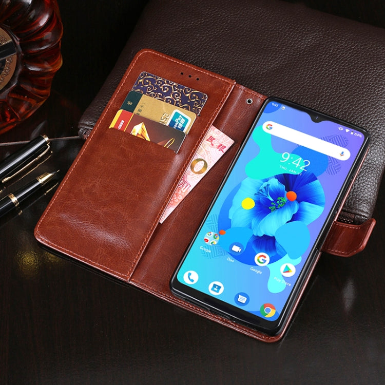 For Umidigi A7 idewei Crazy Horse Texture Horizontal Flip Leather Case with Holder & Card Slots & Wallet(White) - More Brand by idewei | Online Shopping South Africa | PMC Jewellery | Buy Now Pay Later Mobicred
