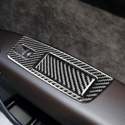 6 in 1 Car Carbon Fiber Window Glass Lifter Panel Decorative Sticker for Audi Q7 2008-2015, Right Drive - Car Interior Mouldings by PMC Jewellery | Online Shopping South Africa | PMC Jewellery | Buy Now Pay Later Mobicred