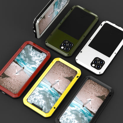 For iPhone 12 Pro LOVE MEI Metal Shockproof Life Waterproof Dustproof Protective Case(Black) - iPhone 12 / 12 Pro Cases by LOVE MEI | Online Shopping South Africa | PMC Jewellery | Buy Now Pay Later Mobicred