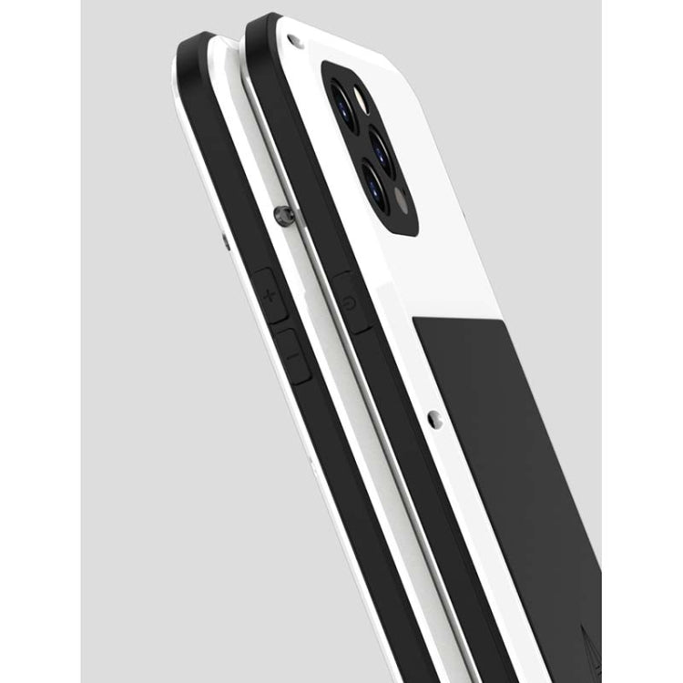 For iPhone 12 Pro Max LOVE MEI Metal Shockproof Life Waterproof Dustproof Protective Case(Black) - free shipping - PMC TechLife - Order now!