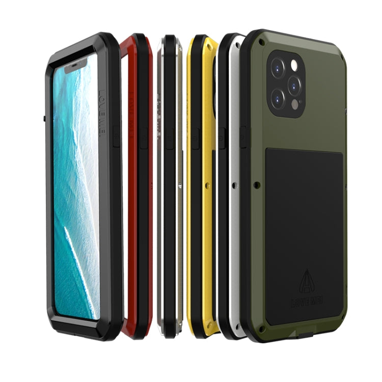 For iPhone 12 Pro Max LOVE MEI Metal Shockproof Life Waterproof Dustproof Protective Case(Silver) - free shipping - PMC TechLife - Order now!