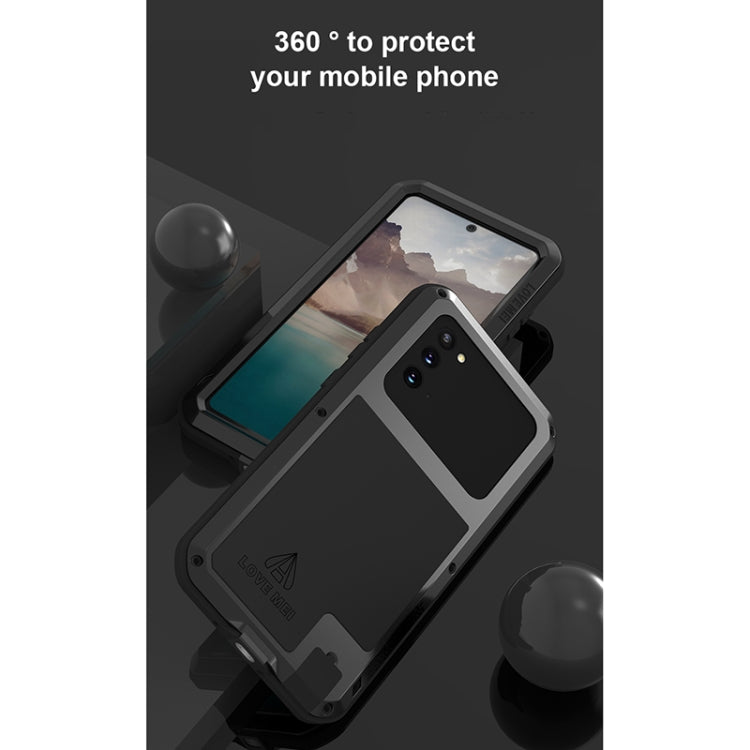 For Samsung Galaxy Note 20 LOVE MEI Metal Shockproof Waterproof Dustproof Protective Case without Glass(Red) - free shipping - PMC TechLife - Order now!