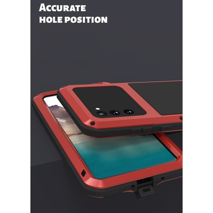 For Samsung Galaxy Note 20 LOVE MEI Metal Shockproof Waterproof Dustproof Protective Case without Glass(Red) - free shipping - PMC TechLife - Order now!