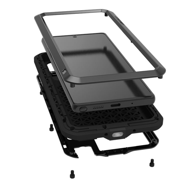 For Samsung Galaxy Note 20 LOVE MEI Metal Shockproof Waterproof Dustproof Protective Case without Glass(White) - Galaxy Note20 Cases by LOVE MEI | Online Shopping South Africa | PMC TechLife | Buy Now Pay Later Mobicred