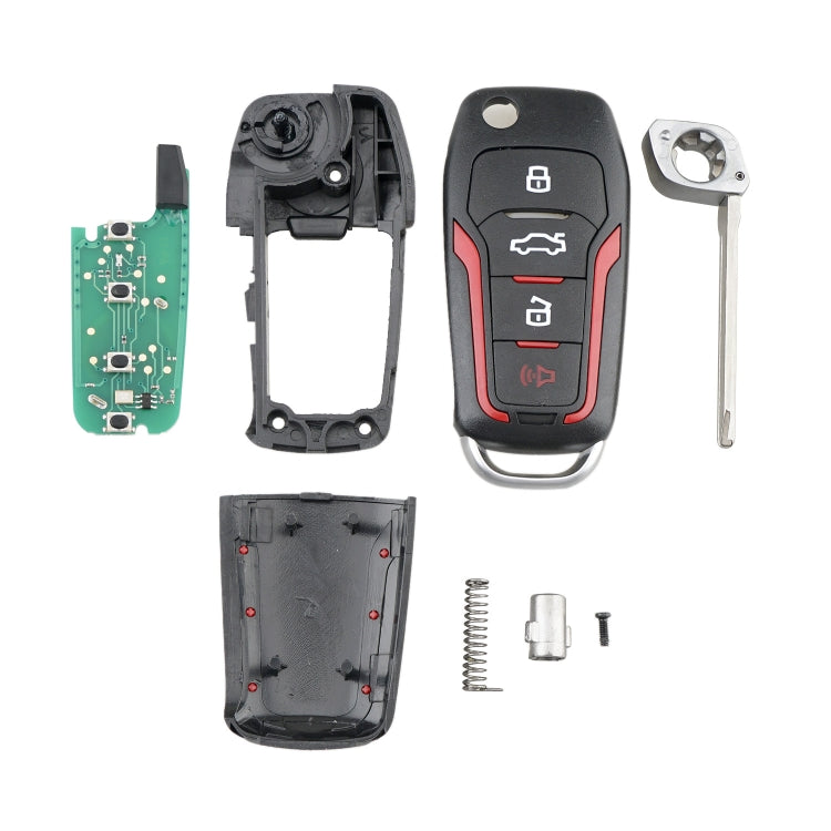 Car Key CWTWB1U345 63 Chip Single Frequency 315 Frequency for Ford 4-button Folding - Remote Car Key by PMC TechLife | Online Shopping South Africa | PMC TechLife | Buy Now Pay Later Mobicred