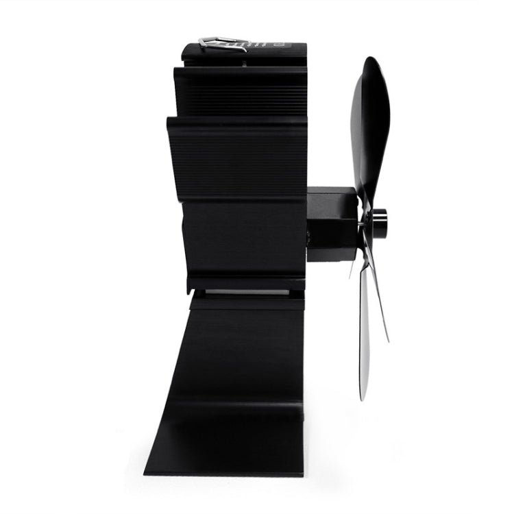 YL602 5-Blade High Temperature Metal Heat Powered Fireplace Stove Fan (Black) - Fireplace Fan by PMC Jewellery | Online Shopping South Africa | PMC Jewellery | Buy Now Pay Later Mobicred