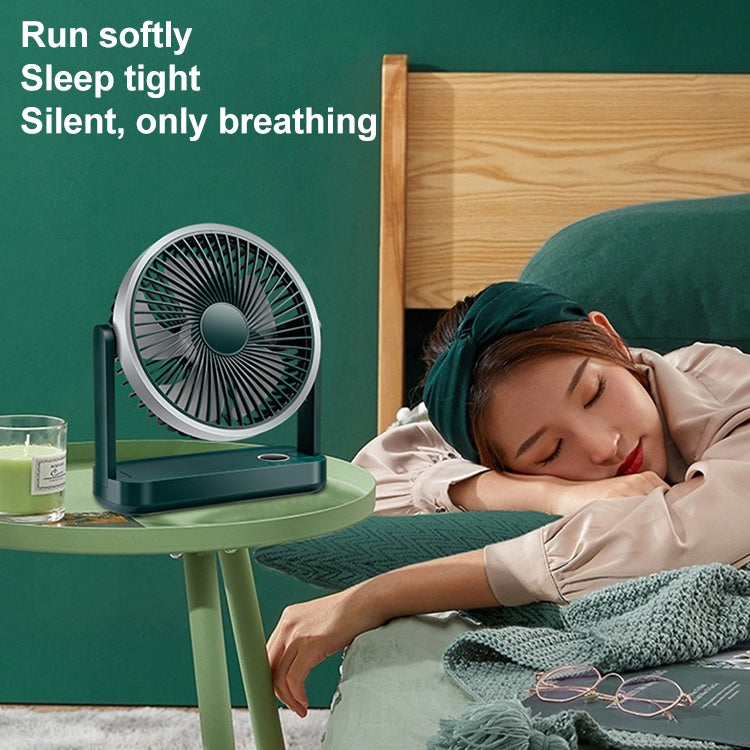 F701 Desktop Electric Fan with LED Display (White) - Electric Fans by PMC TechLife | Online Shopping South Africa | PMC TechLife | Buy Now Pay Later Mobicred