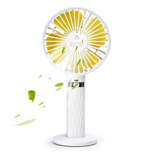 S8 Portable Mute Handheld Desktop Electric Fan, with 3 Speed Control (White) - Electric Fans by PMC Jewellery | Online Shopping South Africa | PMC Jewellery | Buy Now Pay Later Mobicred