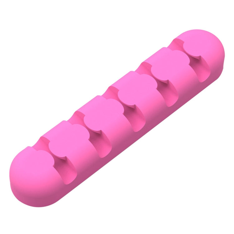 ORICO CBS5 Silicone Material Desktop Cable Manager Winder Fixer, Size: 9.6*2*1.2cm(Pink) - free shipping - PMC Jewellery - Order now!