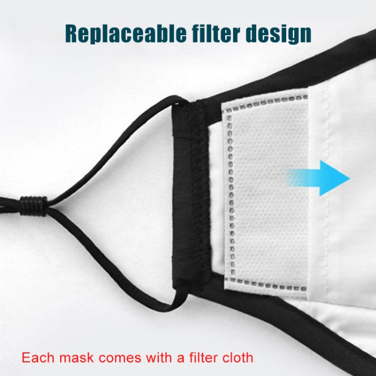 For Men Women Washable Replaceable Filter Breath-Valve PM2.5 Dustproof Face Mask(Navy Blue) - Protect Case by PMc TechLife | Online Shopping South Africa | PMc TechLife | Buy Now Pay Later Mobicred