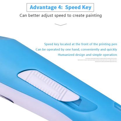 Hand-held 3D Printing Pen, US Plug(Blue) - 3D Printer by PMC Jewellery | Online Shopping South Africa | PMC Jewellery | Buy Now Pay Later Mobicred