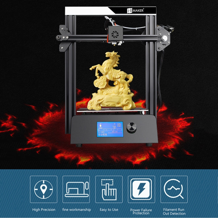 JGAURORA Magic 250W LCD Display Desktop 3D Printer with Knob Control - free shipping - PMc TechLife - Order now!