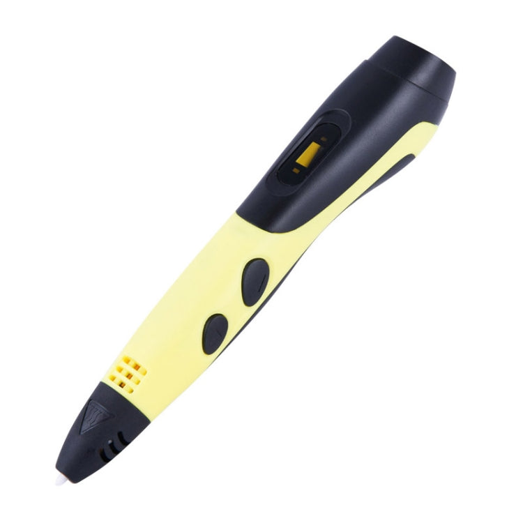 Gen 6th ABS / PLA Filament Kids DIY Drawing 3D Printing Pen with LCD Display(Yellow+Black) - 3D Printer by PMC TechLife | Online Shopping South Africa | PMC TechLife | Buy Now Pay Later Mobicred