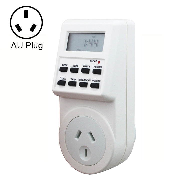 AC 240V Smart Home Plug-in LCD Display Clock Summer Time Function 12/24 Hours Changeable Timer Switch Socket, AU Plug - Energy Saving Timer Socket by PMC TechLife | Online Shopping South Africa | PMC TechLife | Buy Now Pay Later Mobicred