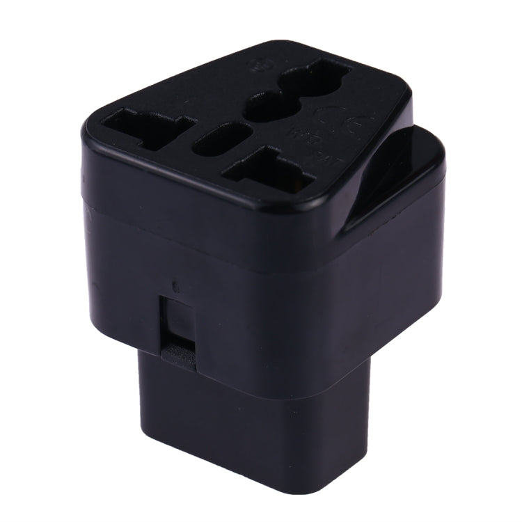 Portable Universal Socket to C14 Male Plug UPS PDU APC Computer Server Power Adapter Travel Charger (Black) - Plug Adaptor by PMC TechLife | Online Shopping South Africa | PMC TechLife