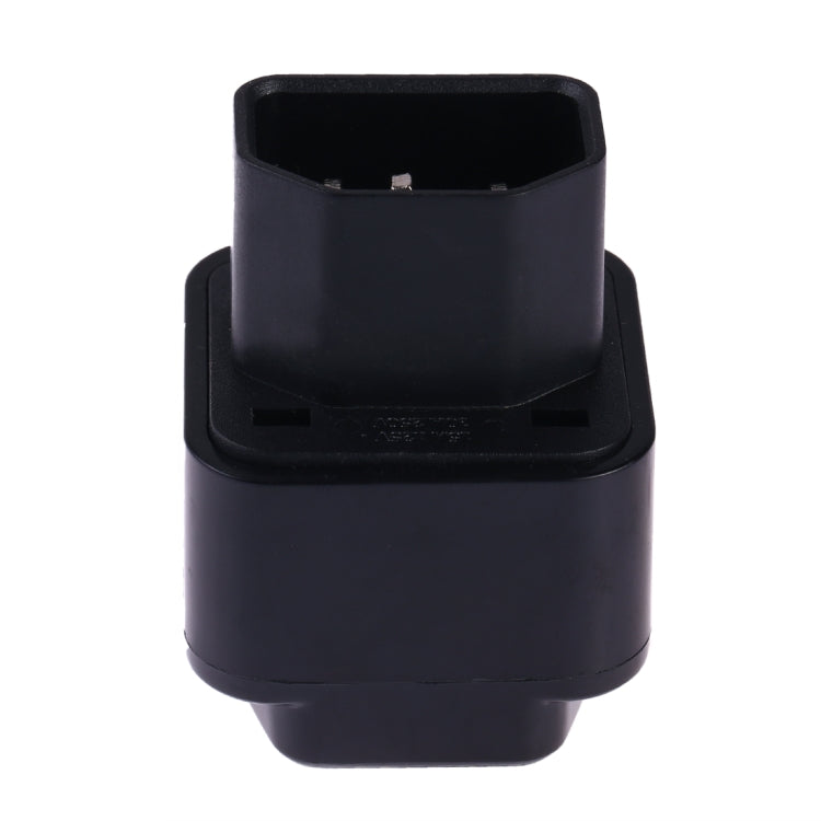 Portable Universal Socket to C14 Male Plug UPS PDU APC Computer Server Power Adapter Travel Charger (Black) - Plug Adaptor by PMC TechLife | Online Shopping South Africa | PMC TechLife