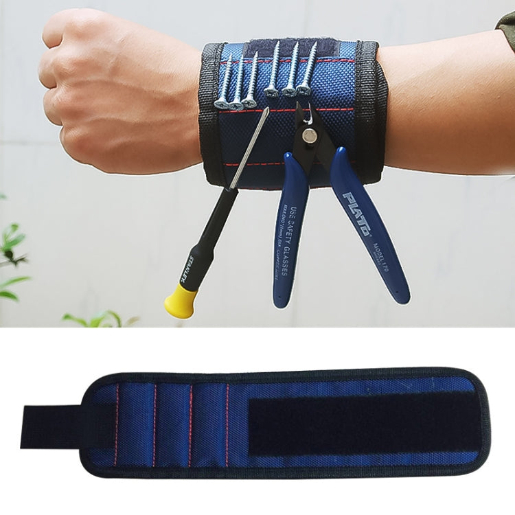 1680D Oxford Cloth Pocket Magnetic Wristband Storage Pockets Tool(Blue) - Storage Bags & Boxes by PMC Jewellery | Online Shopping South Africa | PMC Jewellery