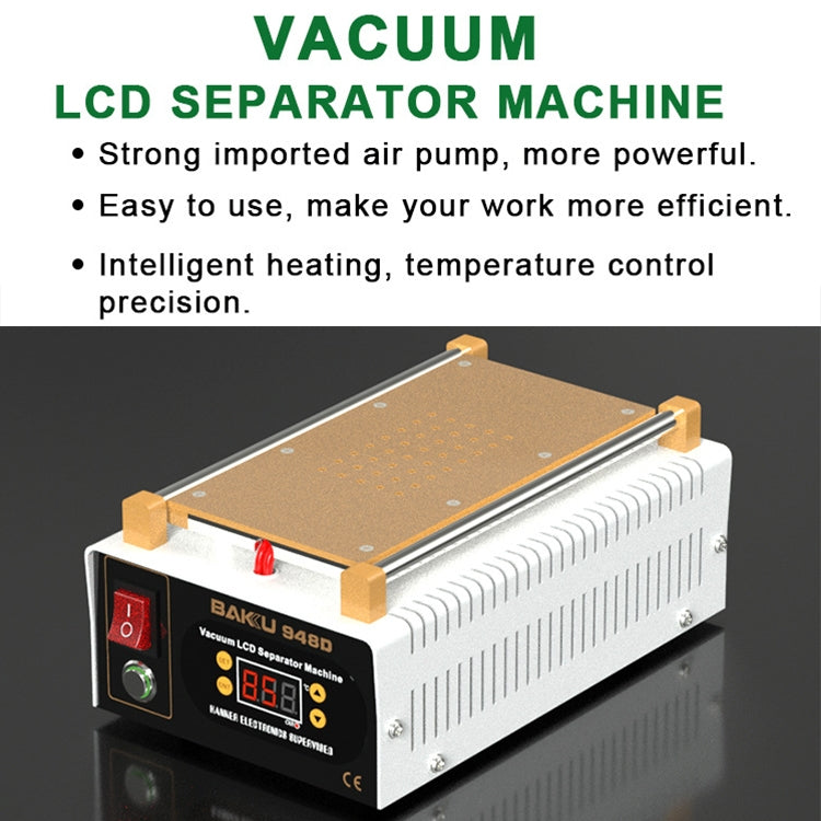 BAKU BK-948D 500W Vacuum Anti-static LCD Touch Panel Separator Machine, AC 220V EU Plug - free shipping - PMC TechLife - Order now!