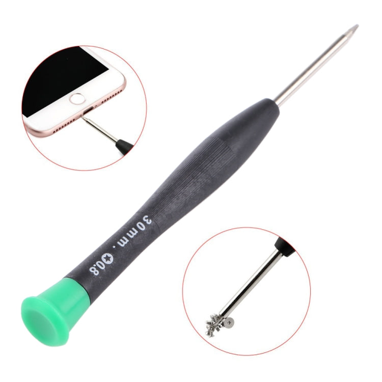 JIAFA JF-614 0.8 Metal + Plastic Mobile Phone Repair Tool Five Star Screwdriver(Green) - Screwdriver by JIAFA | Online Shopping South Africa | PMC TechLife