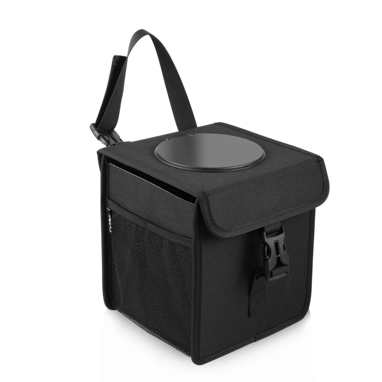 FUNADD Portable Folding Car Back Seat Hook Garbage Can Car Storage Box (Black) - Seat Accessories by FunAdd | Online Shopping South Africa | PMC Jewellery | Buy Now Pay Later Mobicred